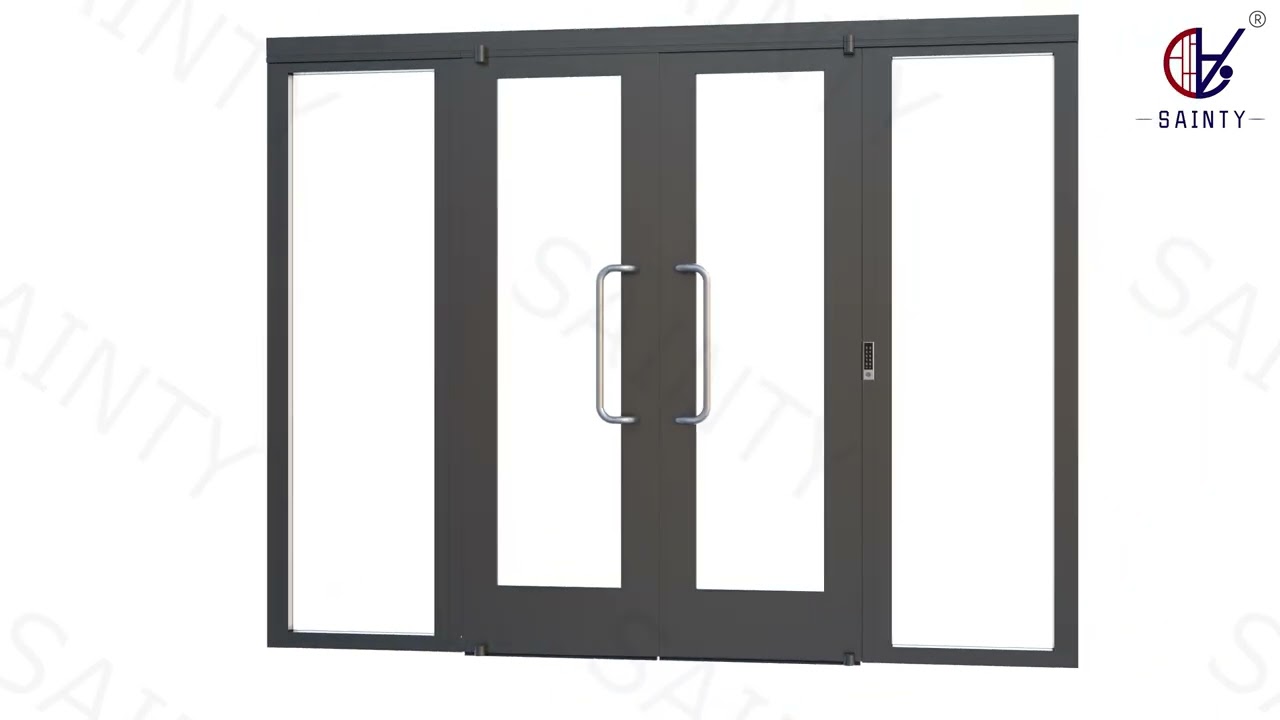 Watch: SAINTY™ Water Penetration Resistant Aluminum Storefront Doors Precision Installation