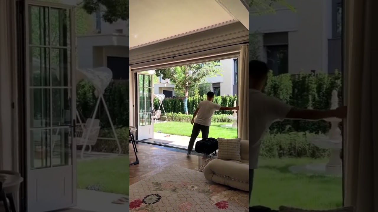SAINTY™ Energy Efficient Aluminum Bi-Fold Door - Bi-folding doors for Backyard